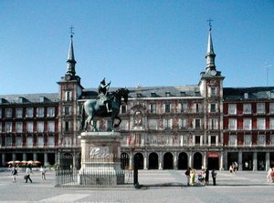 Widok na Plaza Mayor, ok. 1619 (zdjęcie) autorstwa Juan Gomez de Mora