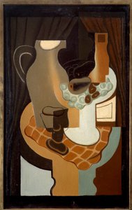 Broc i kompotownik. Obraz Juana Grisa (1887-1927) autorstwa Juan Gris