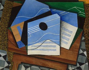 Gitara na stole autorstwa Juan Gris