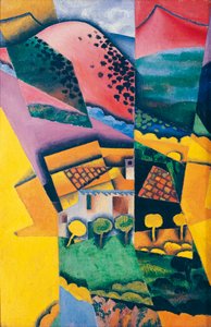 Krajobraz w Ceret autorstwa Juan Gris