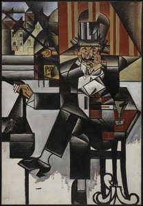 Mężczyzna w kawiarni, 1912. autorstwa Juan Gris