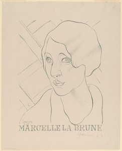 Marcelle Brązowy autorstwa Juan Gris