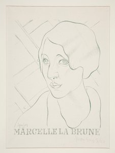 Marcelle Brązowy autorstwa Juan Gris