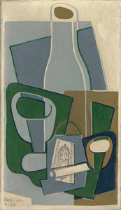 Fajka i paczka tytoniu, 1922 autorstwa Juan Gris