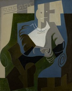 Siedzący arlekin, ok. 1920 autorstwa Juan Gris