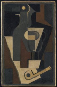 Martwa natura z fajką, 1918 autorstwa Juan Gris