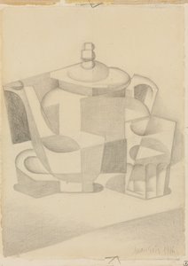 Martwa natura z czajnikiem; Natura morte a la theiere, 1916 autorstwa Juan Gris