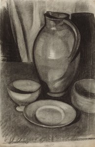 Martwa natura z dzbanem; Natura morte a la cruche, 1910 autorstwa Juan Gris
