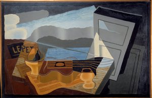 Widok na zatokę. Obraz Juana Grisa (1887-1927) Ec. Esp. autorstwa Juan Gris