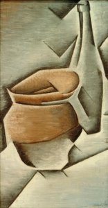 Garnek i butelka autorstwa Juan Gris