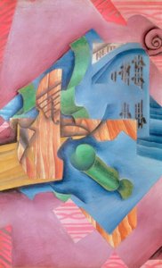 Skrzypce i szkło (Martwa natura) autorstwa Juan Gris