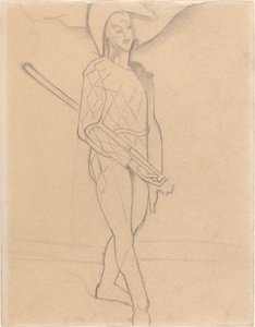 Arlekin autorstwa Juan Gris after Paul Cézanne