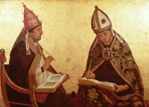Św. Grzegorz i Św. Augustyn, ok. 1510 (tempera i złoto na panelu)