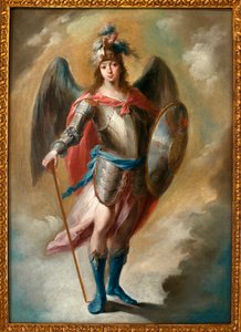 Archanioł Święty Michał - Obraz Juana de Espinala (1714-1783), olej na płótnie, ca. 1780 - Muzeum Sztuk Pięknych w Sewilli, Hiszpania autorstwa Juan de Espinal