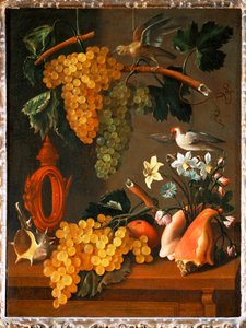 Martwa natura z winogronami ... autorstwa Juan de Espinosa