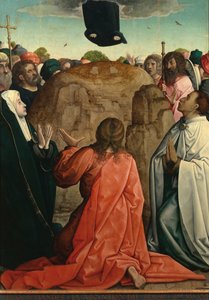 „Zmartwychwstanie” Obraz Juana de Flandes (vers 1465-1519) 1514-1519 Wymiary 110x84 cm Museo del Prado, Madryt autorstwa Juan de Flandes