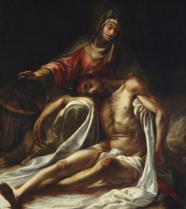 Pieta, ca. 1657-60. autorstwa Juan de Valdes Leal