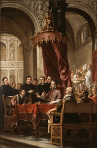 Nawrócenie i chrzest świętego Augustyna przez świętego Ambrożego autorstwa Juan de Valdes Leal