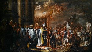 Podwyższenie Krzyża (olej na płótnie) autorstwa Juan de Valdes Leal