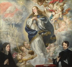 Niepokalane Poczęcie z dwoma darczyńcami, ok. 1661