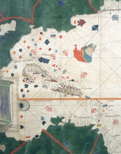 Wyspy Ameryki Środkowej, Juan de la Cosa, mapa morska
