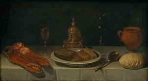 Martwa natura i nakryty stół autorstwa Juan van der Hamen