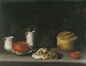 Martwa natura z porcelaną i słodyczami autorstwa Juan van der Hamen