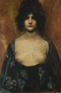 Orientalna dziewczyna, ok. 1890-1895. autorstwa Juana Romani