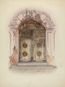 Malowanie drzwi i ścian, ok. 1930 r. 1941.