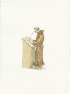 Kronikarz klasztorny, ok. 1066 2015 r. autorstwa Judith Dobie