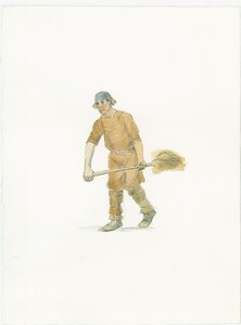 Saksoński rolnik, ok. 1066 2015 r. autorstwa Judith Dobie