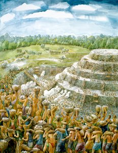 Silbury Hill, c2400BC, c1990-2010 autorstwa Judith Dobie