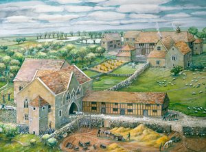 Klasztor Thornholme, Humberside, 2006 autorstwa Judith Dobie