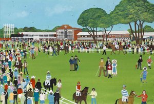 Ascot, 2009 (Gwasz na papierze) autorstwa Judy Joel