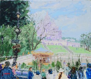 Sacre-Cœur, Montmartre, karuzela autorstwa Jukyong Park