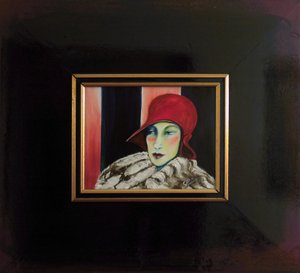Belle Epoque VII -Dame mit roter Kappe II-.