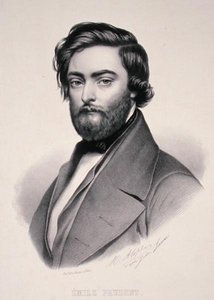 Portret Emile Prudent (1817-63) grawerowany przez Marie Alophe (1812-83) (lito) autorstwa Jules (after) Laure