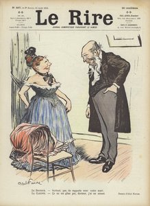 Ilustracja do Le Rire autorstwa Jules Abel Faivre