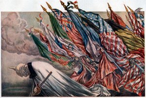 Plakat do „4th Loan de la Defense Nationale” 1918 (plakat) autorstwa Jules Abel Faivre