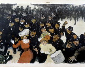 Demonstracja ok. 1901 r. rysunek GR¿N
