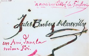 Podpis Julesa-Amedee Barbey d
