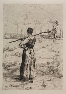 Powrót z pól, XIX wiek. autorstwa Jules Bastien Lepage