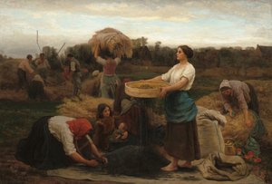 Rzepak do zbioru rzepaku, 1860. autorstwa Jules Breton