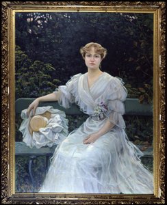 Portret Marguerite Durand - obraz Jules Cayron