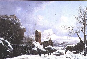 Zimowy krajobraz autorstwa Jules Cesar Denis van Loo