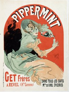 Plakat reklamowy Pippermint Get Freres - autorstwa Jules Cheret autorstwa Jules Cheret