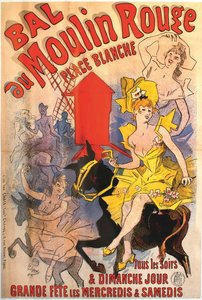 Bal Moulin Rouge, 1889. autorstwa Jules Cheret