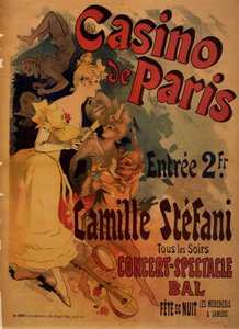 Kasyno w Paryżu; Camille Stefani autorstwa Jules Cheret