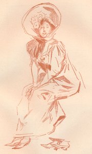 Rysunek w Sanguine, c1900 1903-1904 autorstwa Jules Cheret