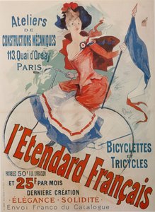 Plakat Standardowe Francuskie Rowery